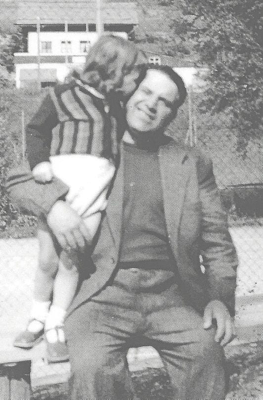 Joan Llompart with his son Michel.