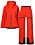 women's ski clothing: matching red ski jacket and red ski pants from Elevenate