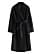 black lined coat with outer layer in wool and tie belt at the waist from &  Other Stories