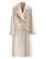 oversized white coat with wide collar and slanted front pockets from &  Other Stories