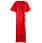 red satin dress in wrap design from lindex