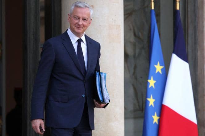 The Minister of Economy and Finance, Bruno Le Maire, at the entrance to the Alysée Palace, November 2, 2022.